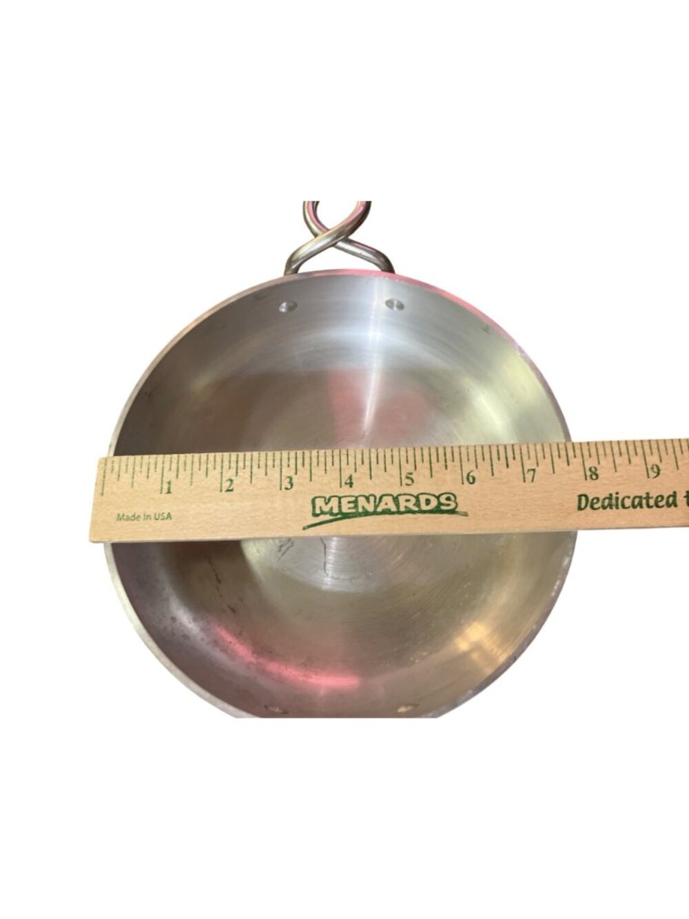 Vintage MCM Aluminum Cookware Dish Black Lid Starburst Used Handles Small - Picture 10 of 14